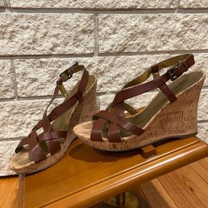 Guess cork wedges